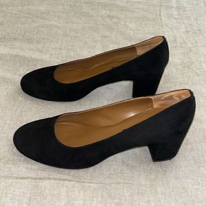 Margaux - The Heel - Black Suede Block Heel - 41W (10)
